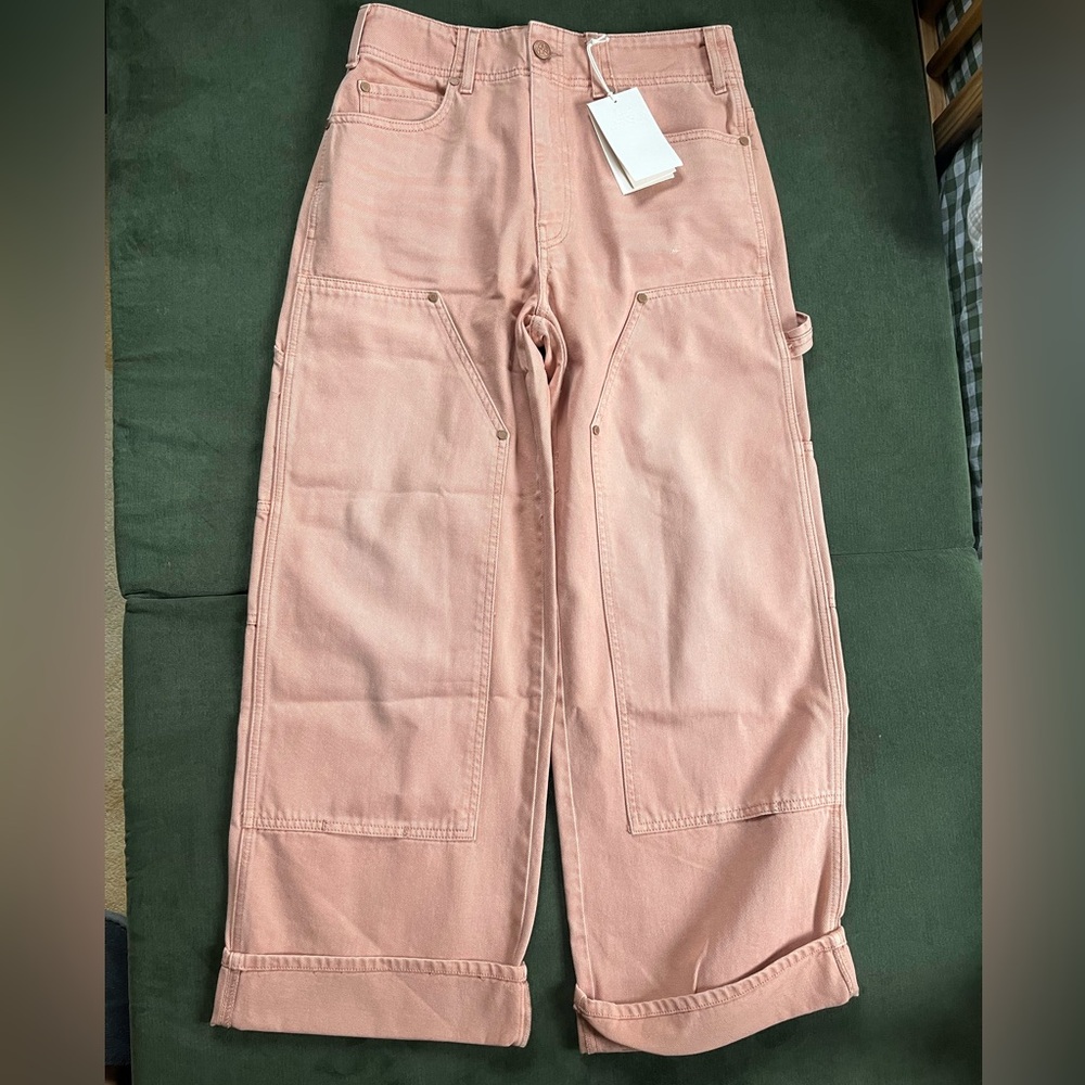 ULLA JOHNSON The Olympia Carpenter Jean in dusty pink - Picture 2 of 5